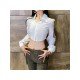 Sexy Designer White Cut Out Cropped Blouse