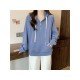  Pure Color Hooded Zipper Women's Versatile Hoodies