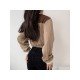 Casual Spring Contrast Color Vintage Women Coats