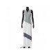 Stylish Color Blocking Hooded Collar Sleeveless Maxi Dress