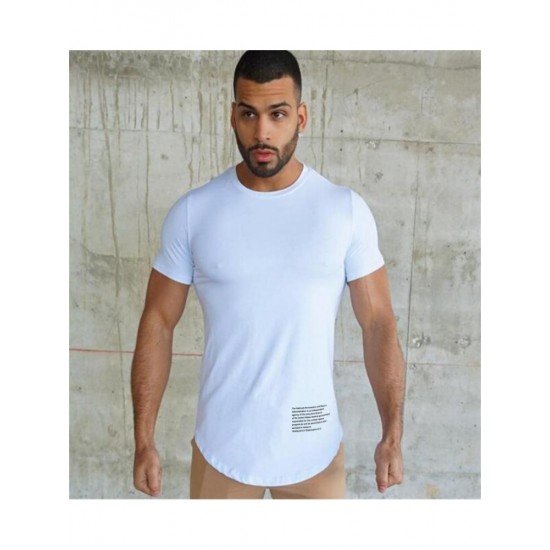  Summer Round Neck Letter Men's T-Shirt