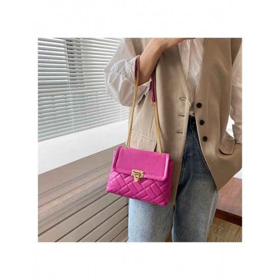  PU Pure Color Cross-body Bag For Women