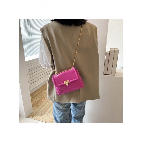  PU Pure Color Cross-body Bag For Women