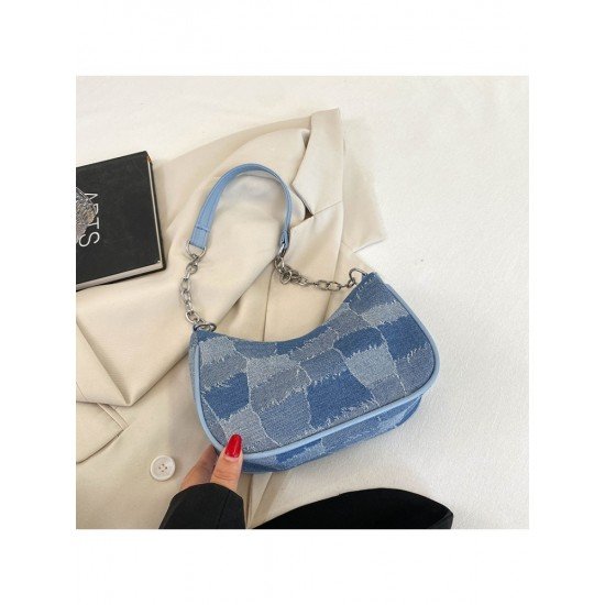  Casual Simple Plaid Women's One Shoulder Bag