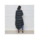  Fashion Loose Plaid Women's Long Coats