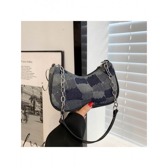  Casual Simple Plaid Women's One Shoulder Bag