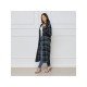  Fashion Loose Plaid Women's Long Coats