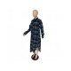  Fashion Loose Plaid Women's Long Coats