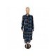  Fashion Loose Plaid Women's Long Coats