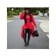  Fashion Pure Color Hooded Women's Irregular Coats