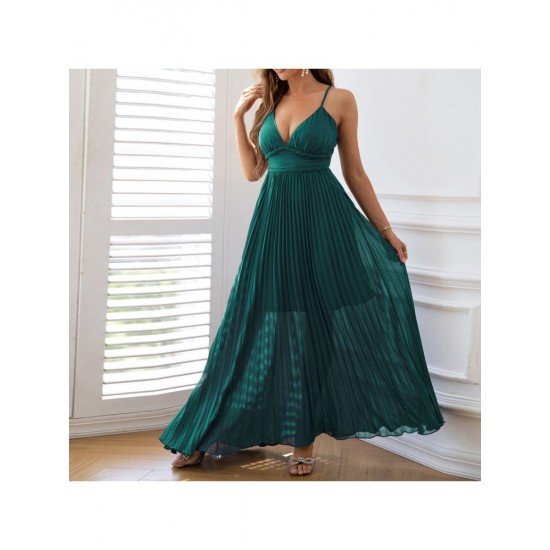  Sexy V-Neck Backless Ladies Evening Dress