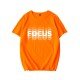 Blurred Letter Graphic Funny Tops For Women