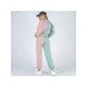 Color Blocking Matching 2 Piece Tracksuit Pant Sets