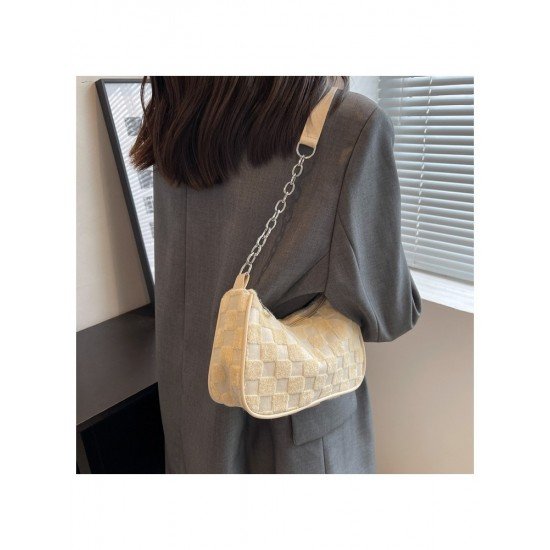  Pure Color Shoulder Bag For Women