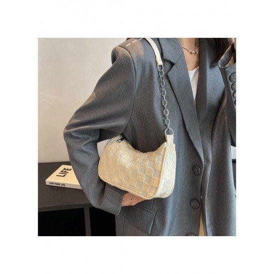  Pure Color Shoulder Bag For Women