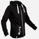 Sports Black Hooded Coats For Men