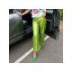 Street Solid Straight Leg Trousers For Ladies