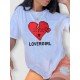 Summer Heart Graphic Couple T Shirts