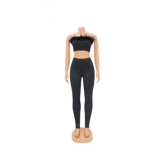  Sexy Crop Top And Ripped Trouser Sets