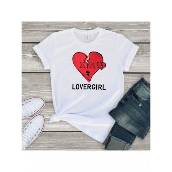 Summer Heart Graphic Couple T Shirts