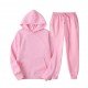 Asian Size Solid Color Hoodie Two Piece Workout Clothes