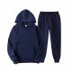 Asian Size Solid Color Hoodie Two Piece Workout Clothes