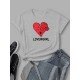 Summer Heart Graphic Couple T Shirts