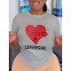 Summer Heart Graphic Couple T Shirts