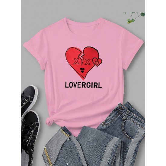 Summer Heart Graphic Couple T Shirts