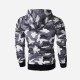  Casual Camouflage Hooded Raglan Sleeve Pullover