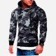  Casual Camouflage Hooded Raglan Sleeve Pullover