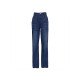  Stylish Street Pure Color Denim Pants