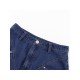  Stylish Street Pure Color Denim Pants