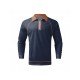 Contrast Color Long Sleeve Polo Shirts For Men