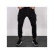 Fashion Casual Pure Color Drawstring Pants For Men