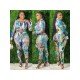  Casual Printing Top And Trouser Women's Sets