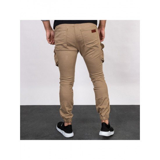 Fashion Casual Pure Color Drawstring Pants For Men