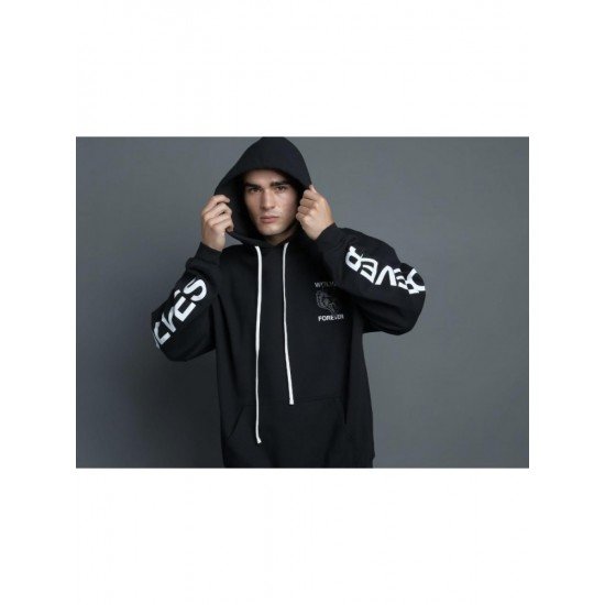  Casual Loose Printing Men's Hooded Sweater