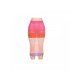 Color Blocking Vacation Midi Skirts For Women