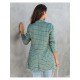  Casual Versatile Plaid Lapel Women's Long Sleeve Suit