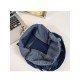 Letter Blue Casual Denim Tote Bags