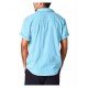  Spring Pure Color Cotton Men's Short Sleeve Shirt