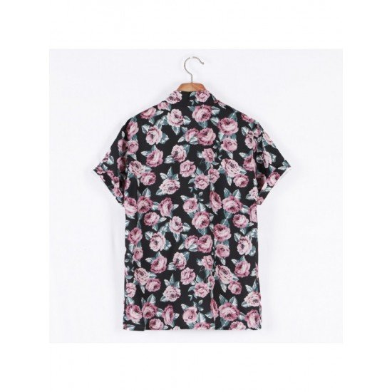 Casual Men Summer Floral Shirts 