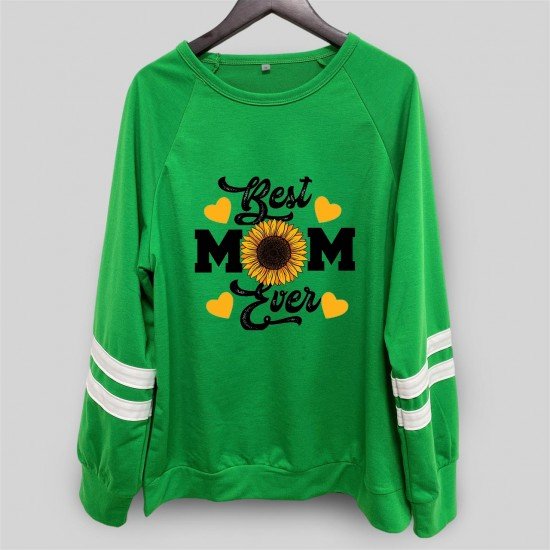 Sunflower Graphic Crew Neck Women Sweatshirts