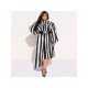 Striped Printed Plus Size Maxi Dresses