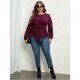  Pure Color Round Neck Women's Long Sleeve Top