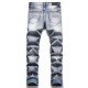  Fashion Letter Embroidered Men's Denim Jeans