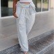  Casual Pure Color Women's Two-piece Suits