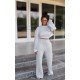  Casual Pure Color Women's Two-piece Suits