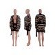  Animal Print Top And Shorts Women's Suits